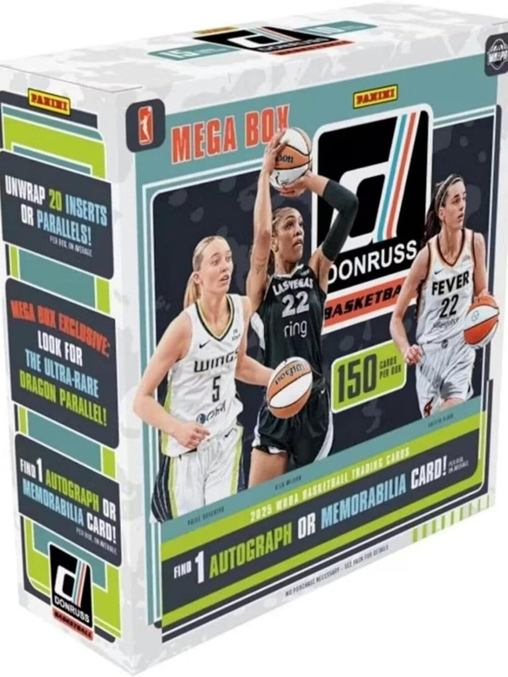 2025 WNBA Basketball Mega Trading Card Box - 1 Autograph or Memorabilia Card